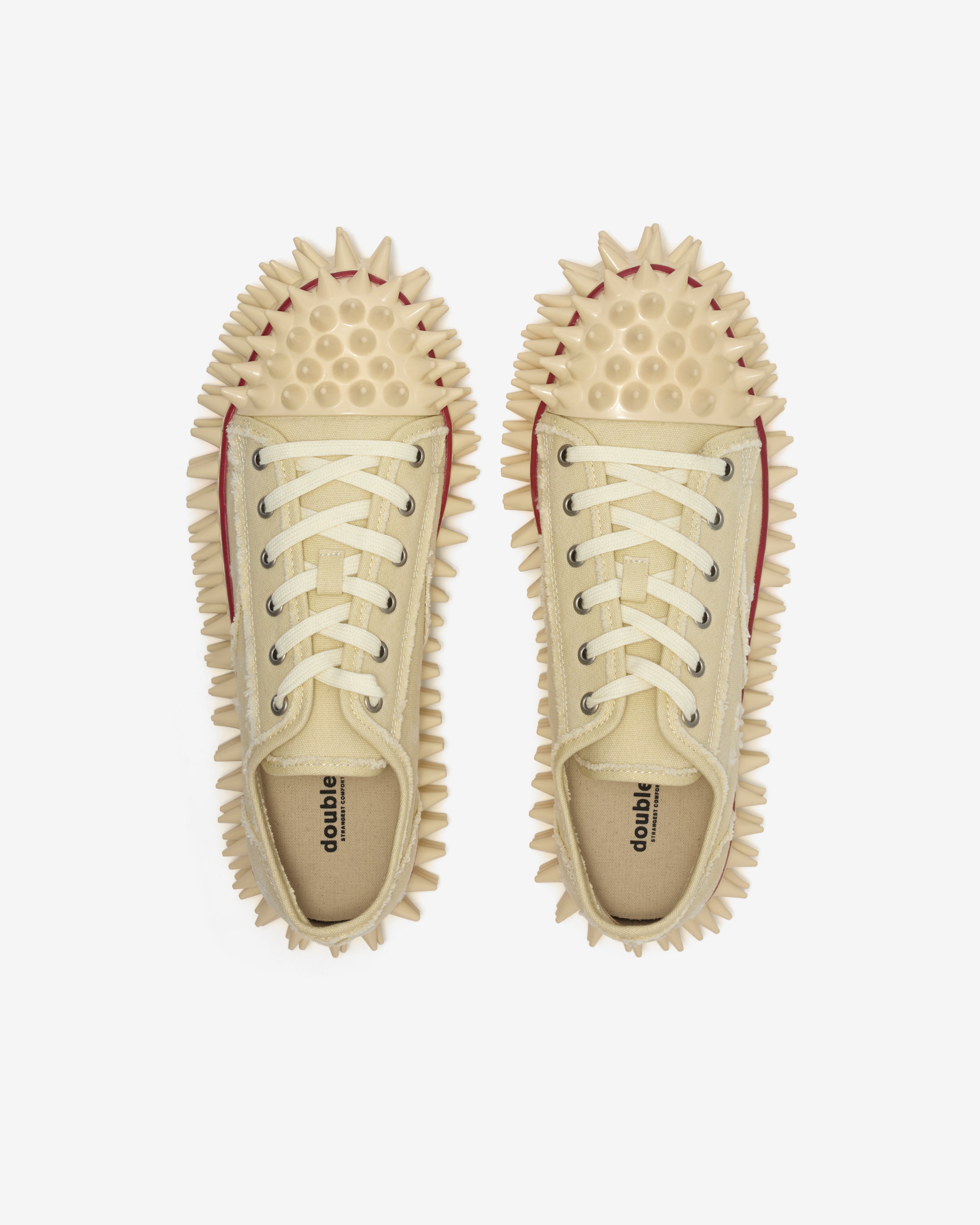 Doublet: Men's Spiked Sneaker (Ivory) | DSML E-SHOP