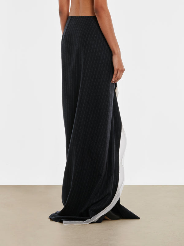 Dries Van Noten - Women’s Long Draped Skirt - (Anthracite)