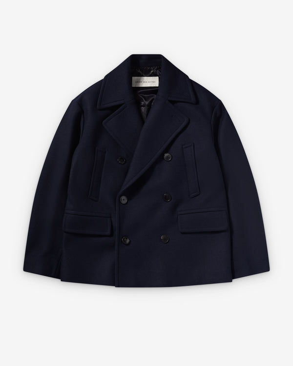 Dries Van Noten  - Men's Rascott Coat - (Navy)