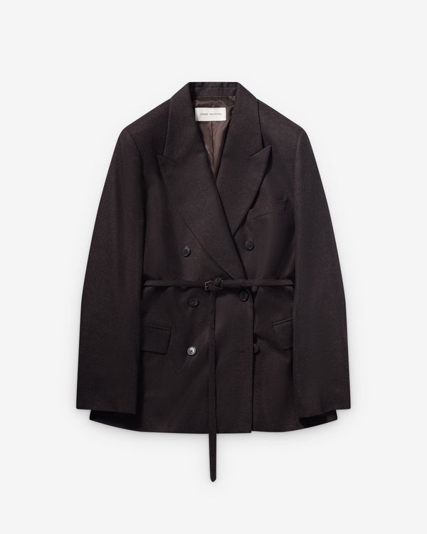 Dries Van Noten  - Women's Bossy Jacket - (Dark Brown)