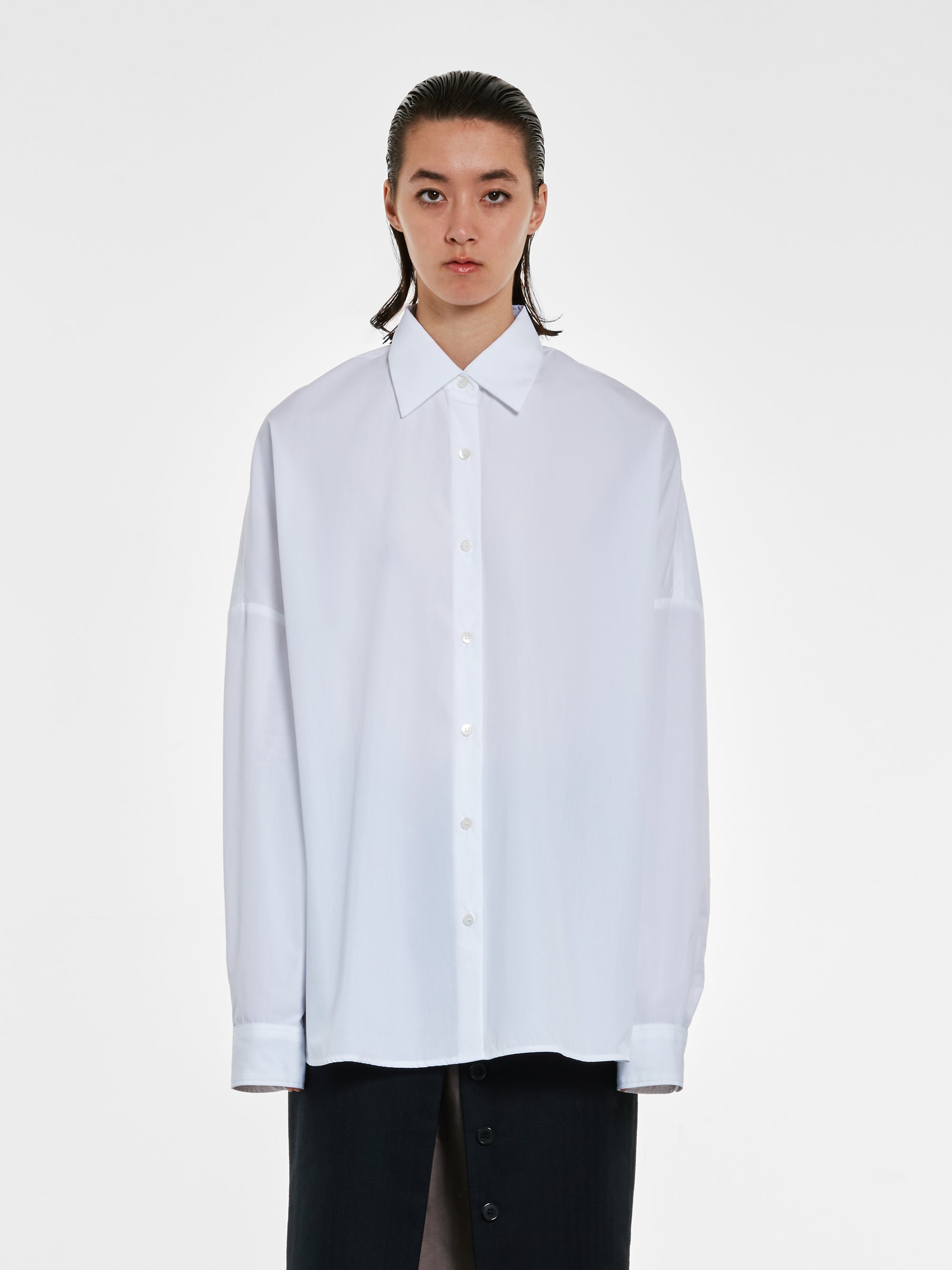Dries Van Noten - Women’s Cotton Cocoon Shirt - (White) view 1