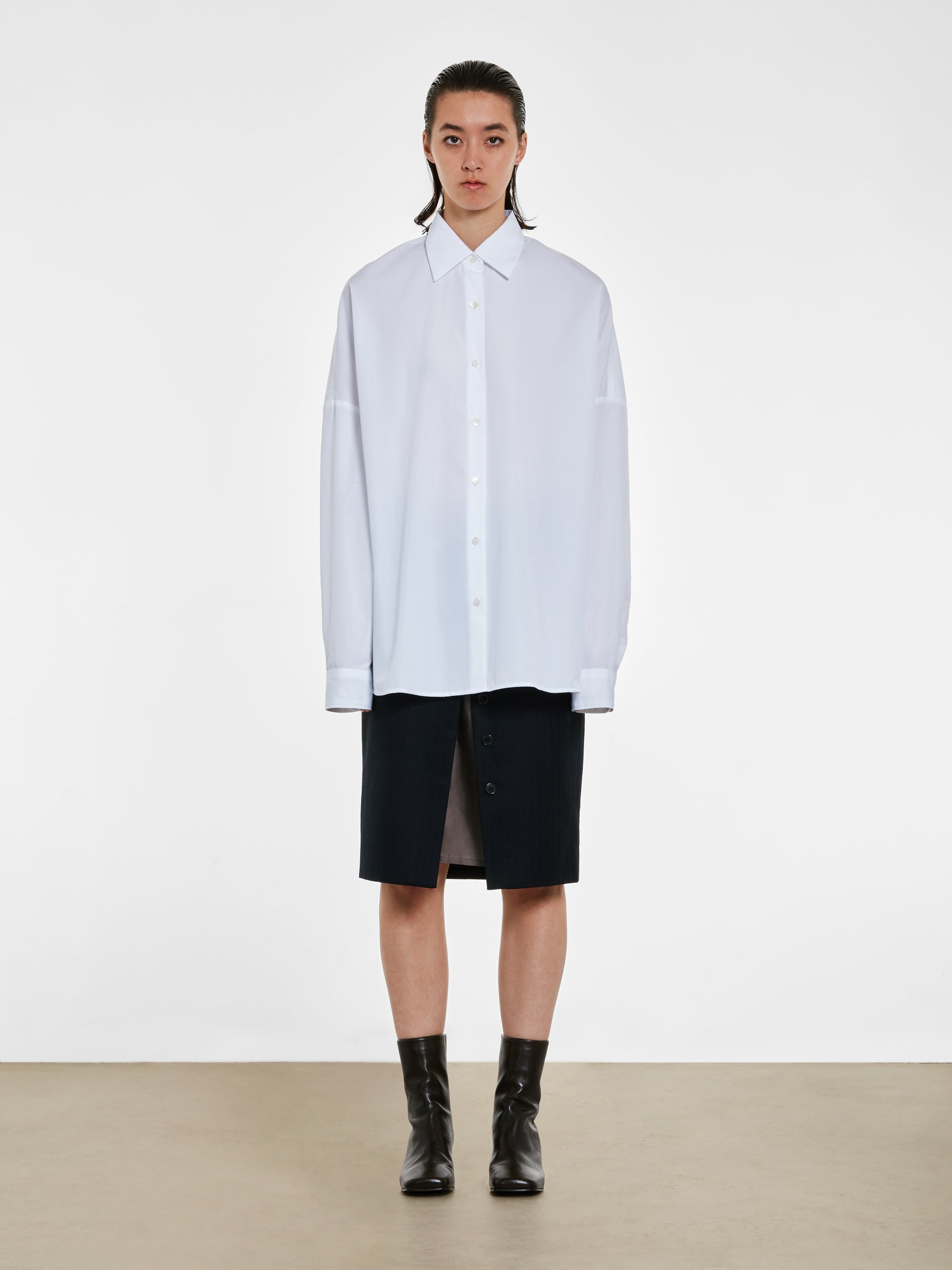 Dries Van Noten - Women’s Cotton Cocoon Shirt - (White) view 4