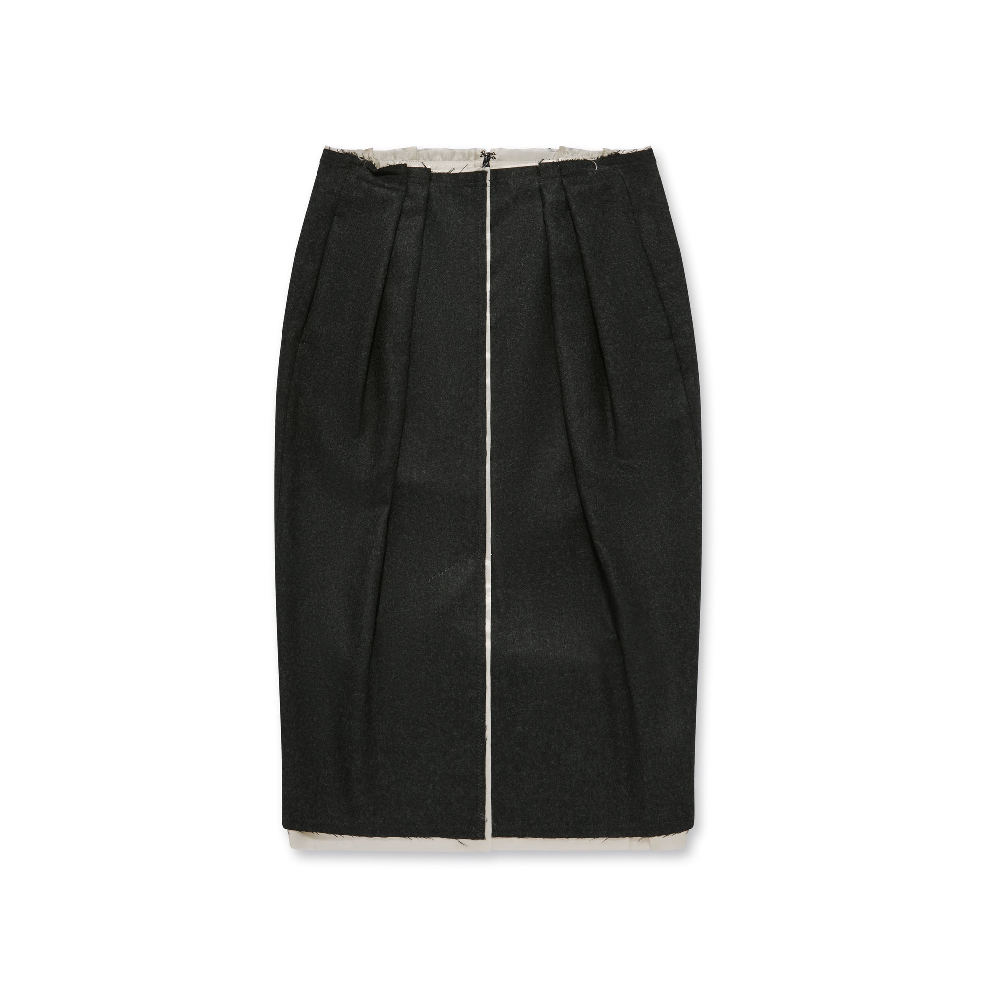 Dries Van Noten - Women’s Front Slit Skirt - (Anthracite) view 5