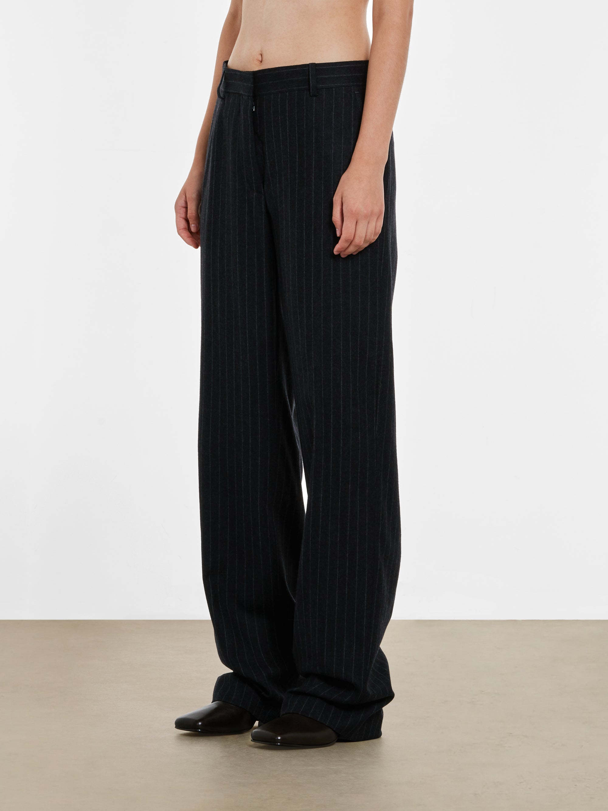 Dries Van Noten - Women’s Tailored Pant - (Anthracite) view 3