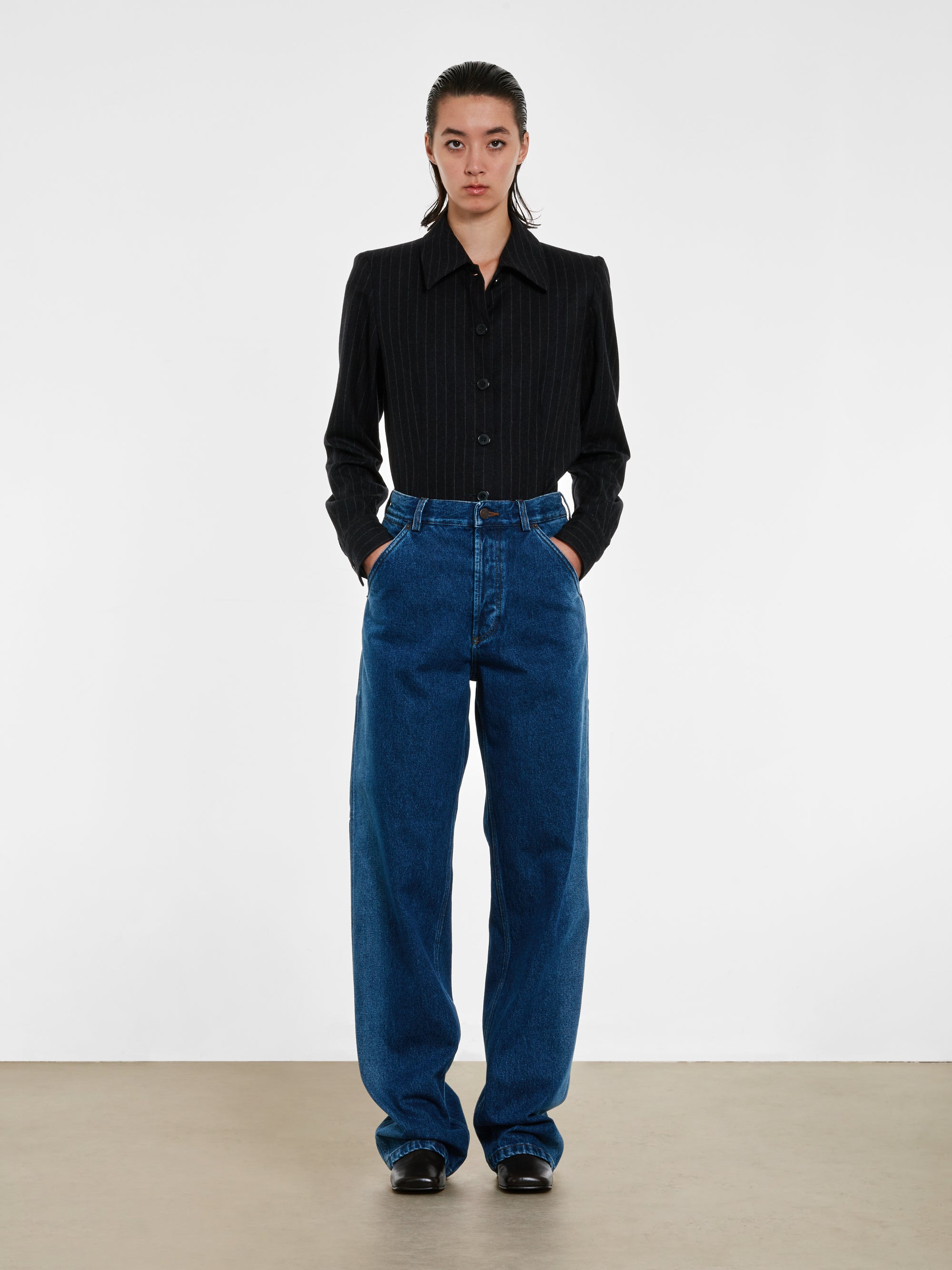 Dries Van Noten - Women’s Indigo Faded Jeans - (Indigo) view 5