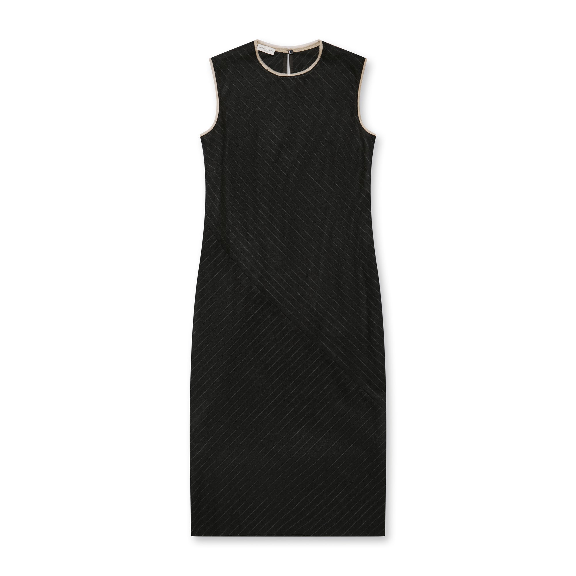 Dries Van Noten - Women’s Pinstripe Dress - (Anthracite) view 4