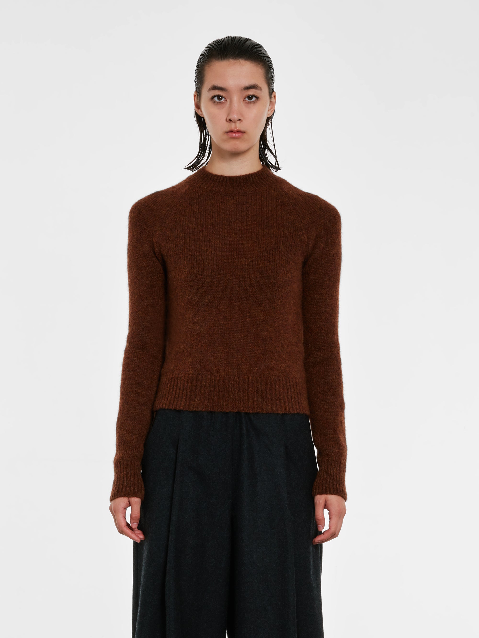 Dries Van Noten - Women’s Fitted Sweater - (Brown) view 1
