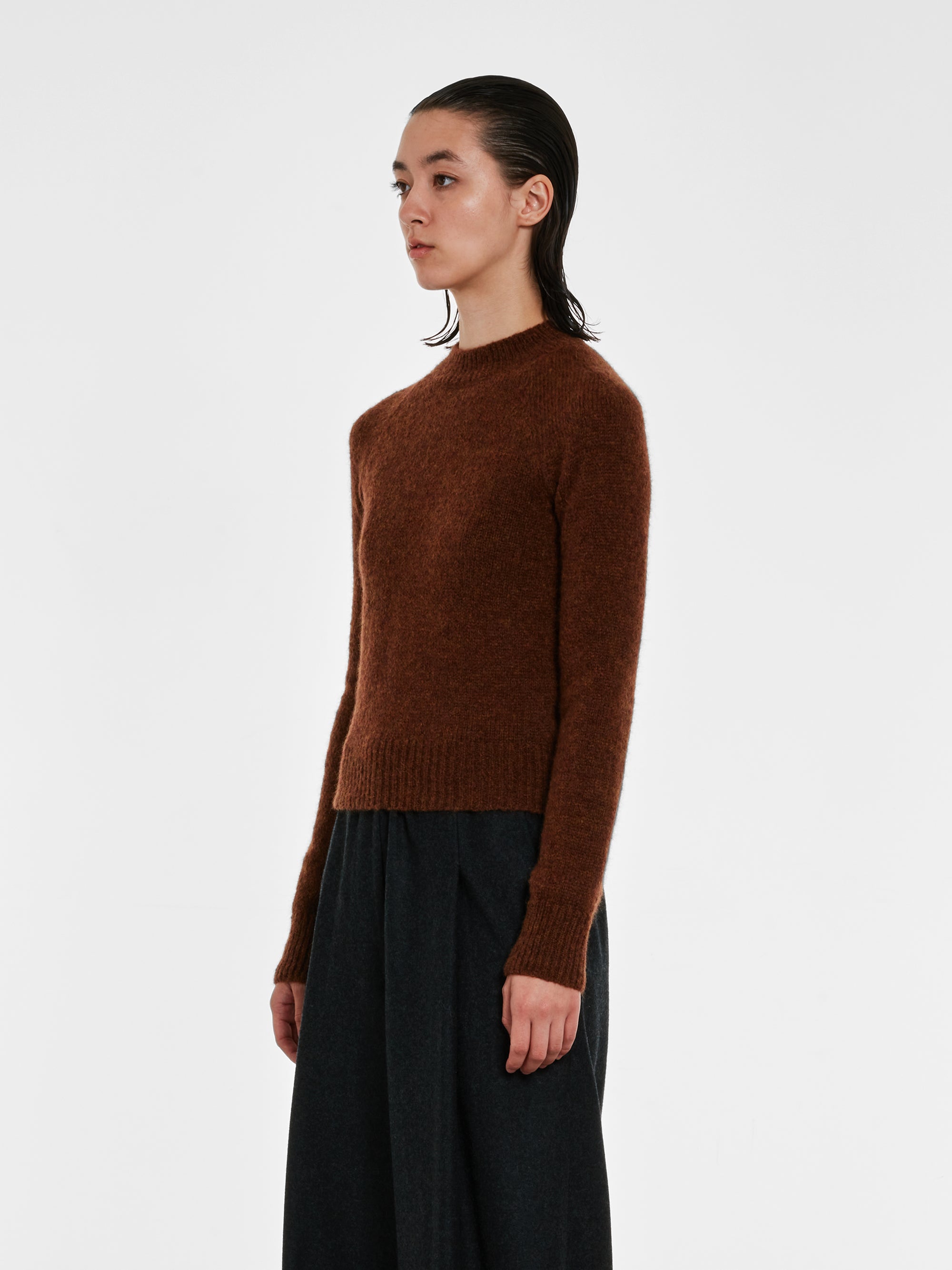 Dries Van Noten - Women’s Fitted Sweater - (Brown) view 3
