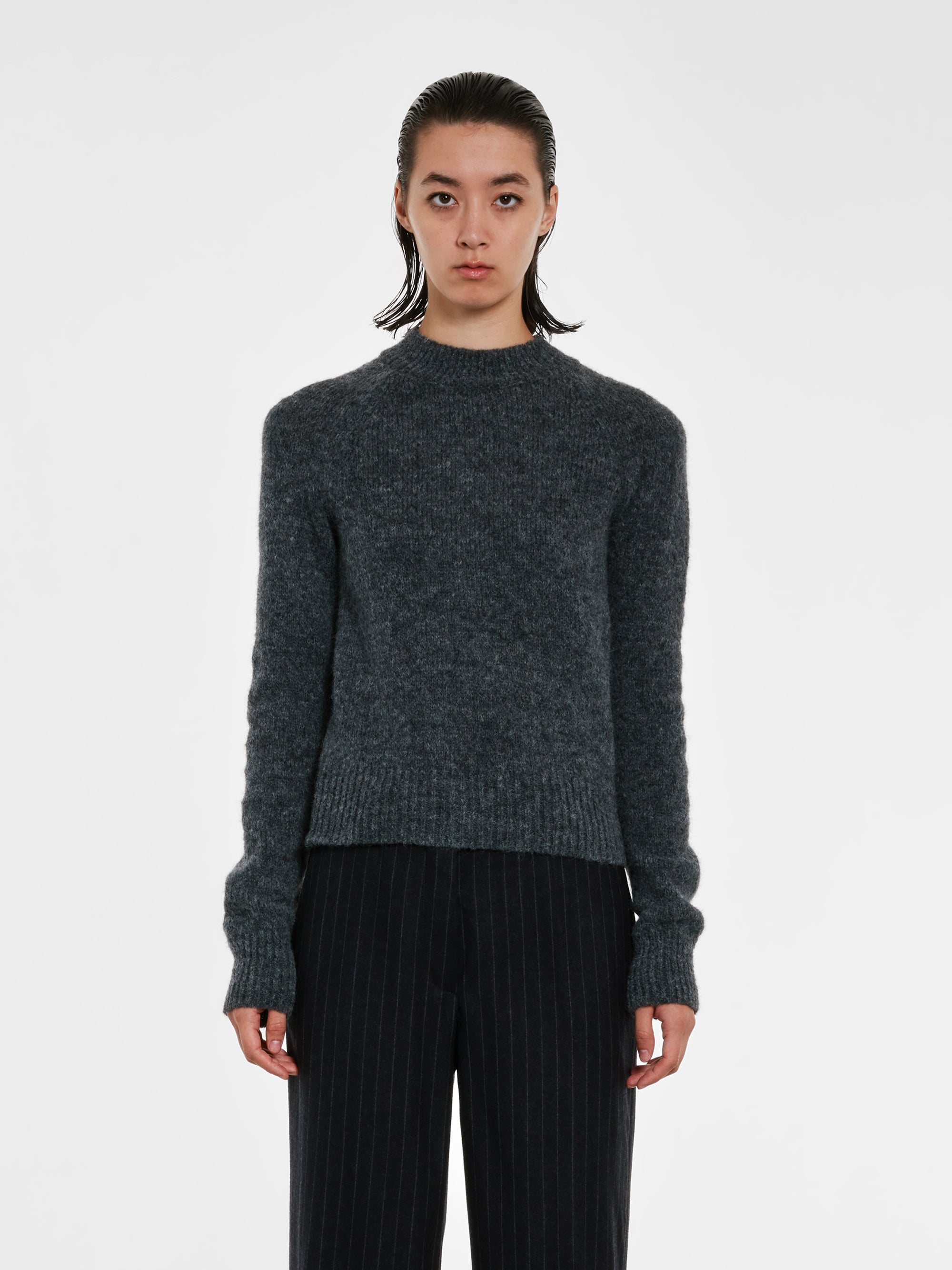 Dries Van Noten - Women’s Fitted Sweater - (Grey) view 2
