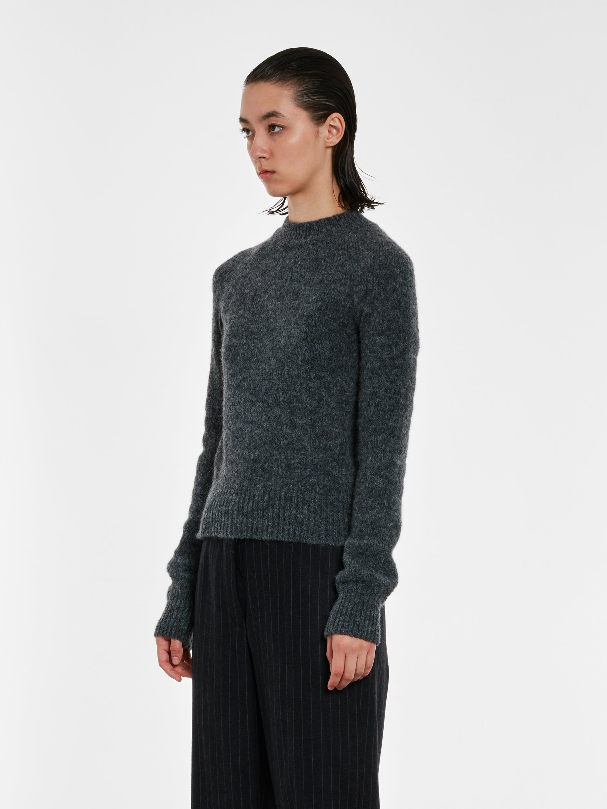 Dries Van Noten - Women’s Fitted Sweater - (Grey) view 3
