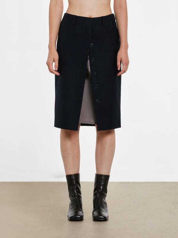 Dries Van Noten - Women’s Pencil Skirt - (Navy)