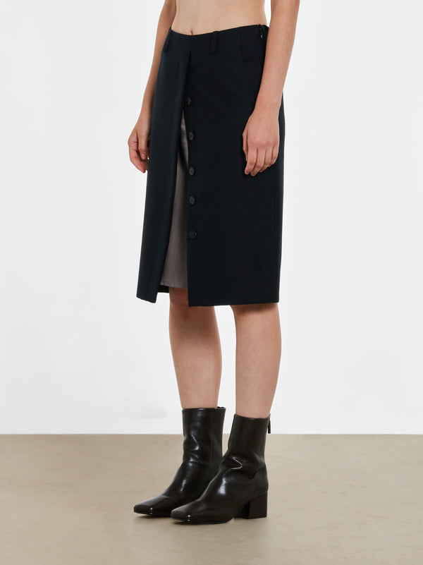 Dries Van Noten - Women’s Pencil Skirt - (Navy)