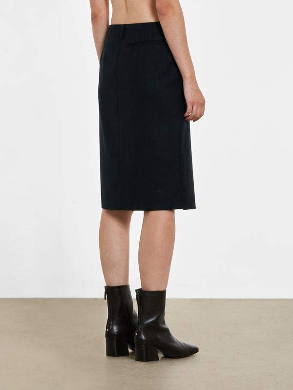 Dries Van Noten - Women’s Pencil Skirt - (Navy)