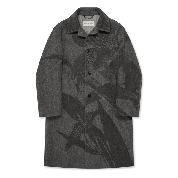 Dries Van Noten - Men’s Printed Coat - (Grey)