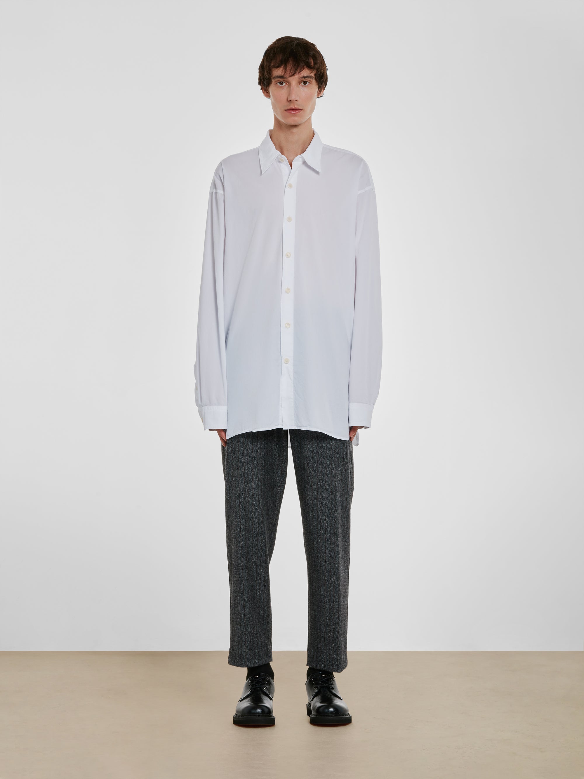 Dries Van Noten - Men’s Boxy Fit Shirt - (White) view 4