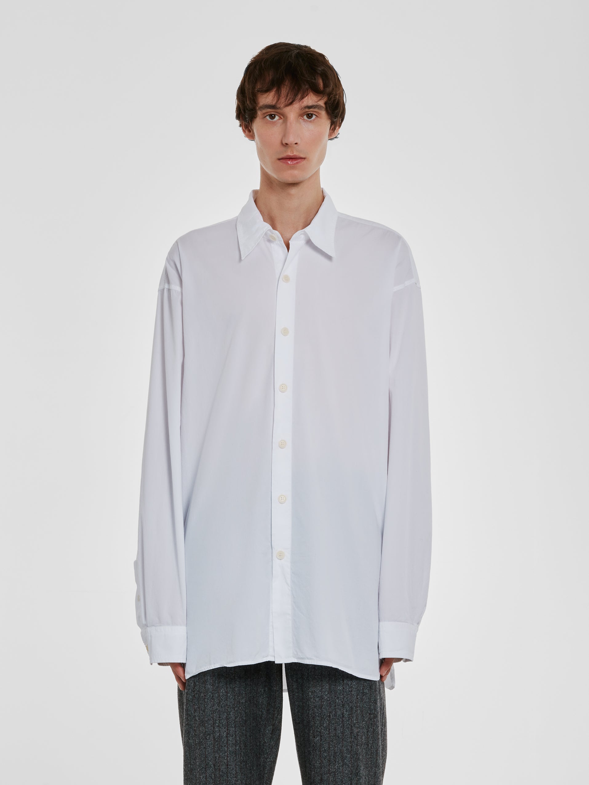 Dries Van Noten - Men’s Boxy Fit Shirt - (White) view 2