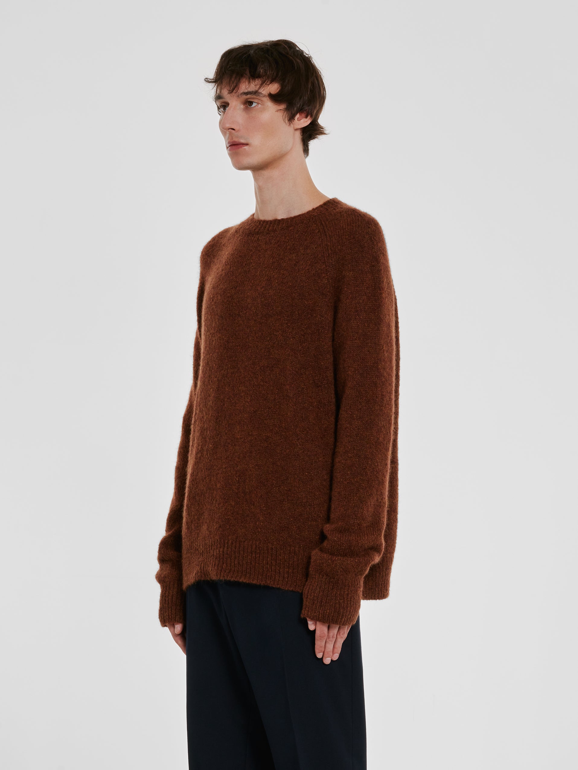 Dries Van Noten - Men’s Wool Sweater - (Brown) view 3