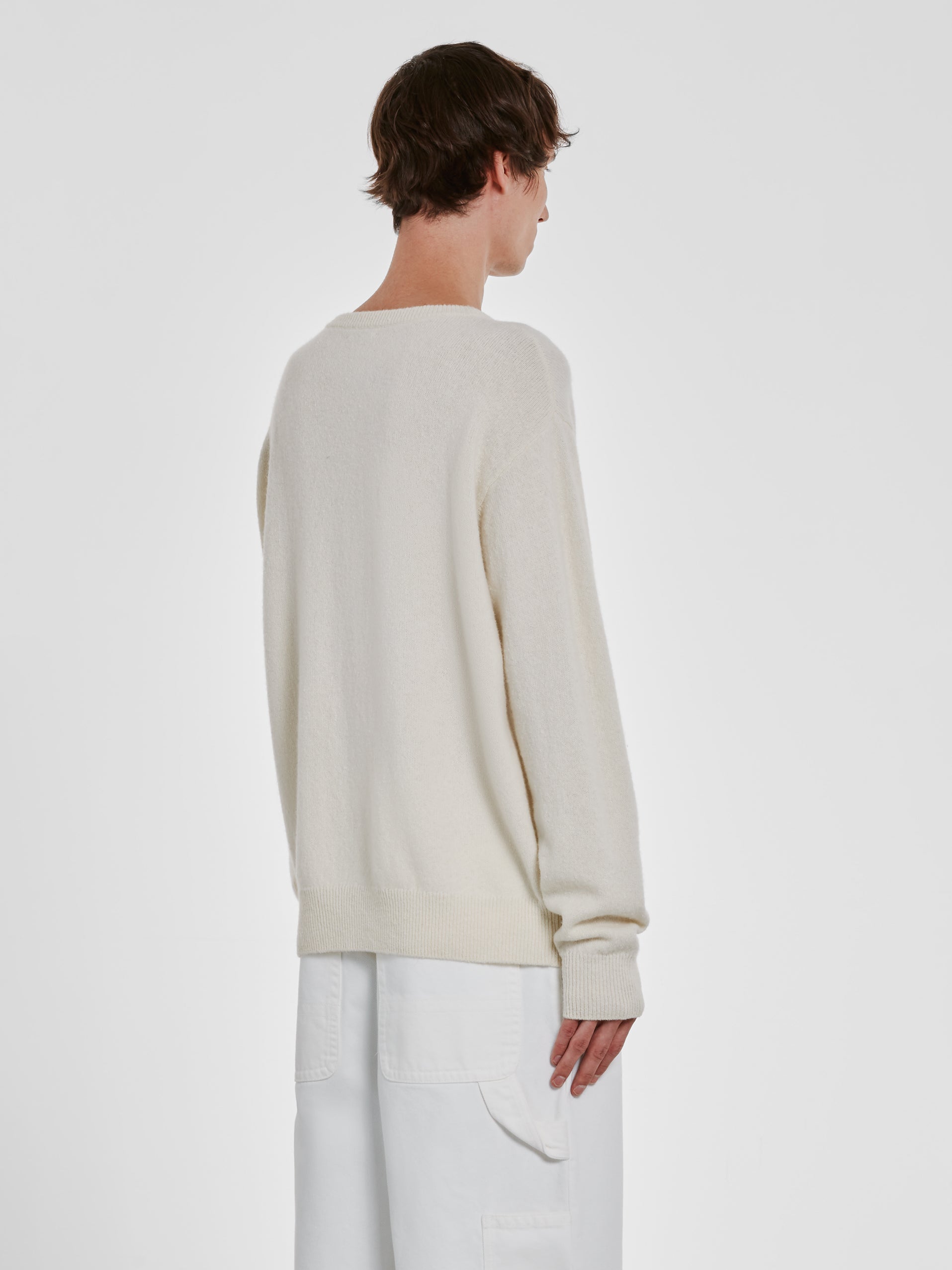Dries Van Noten - Men’s Wool Sweater - (Ecru) view 3