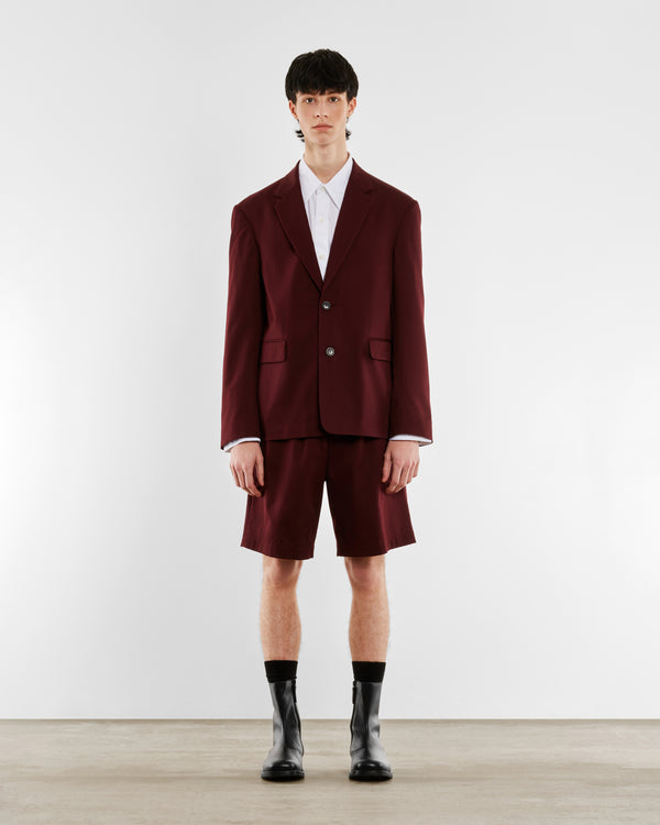 Dries Van Noten - Men’s Two Button Blazer - (Wine)