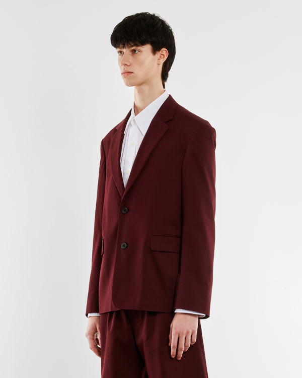 Dries Van Noten - Men’s Two Button Blazer - (Wine)