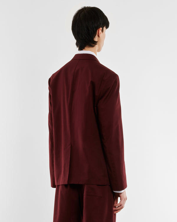 Dries Van Noten - Men’s Two Button Blazer - (Wine)