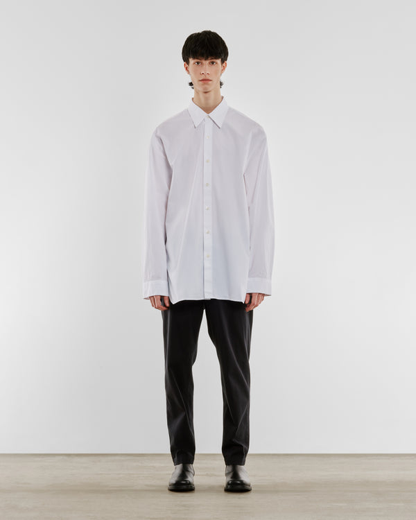 Dries Van Noten - Men’s Button Up Poplin Shirt - (White)
