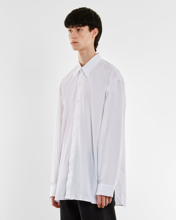 Dries Van Noten - Men’s Button Up Poplin Shirt - (White)