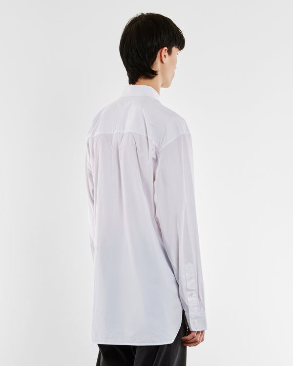 Dries Van Noten - Men’s Button Up Poplin Shirt - (White)