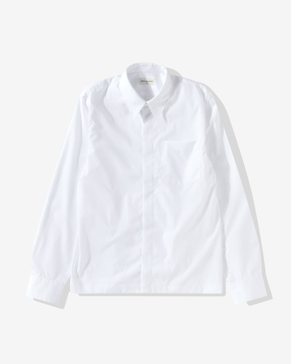 Dries Van Noten - Men's Point Collar Classic Shirt - (White)