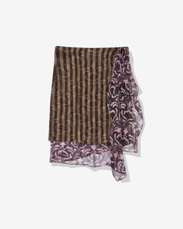 Dries Van Noten - Women's Silk Wrap Skirt - (Brown)