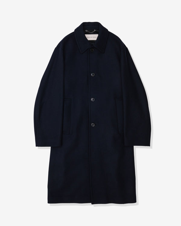 Dries Van Noten - Men's Wool Mac - (Navy)