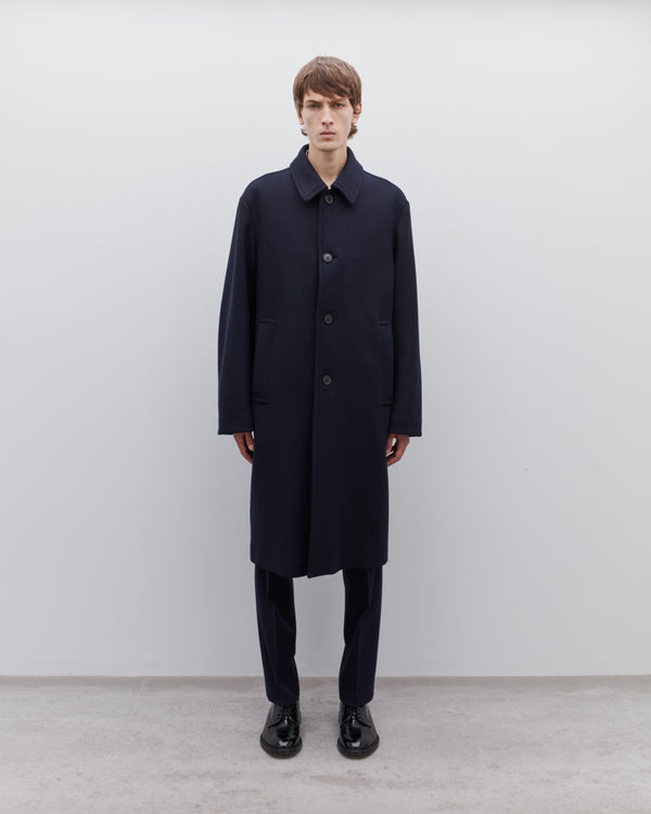 Dries Van Noten - Men’s Wool Mac - (Navy)