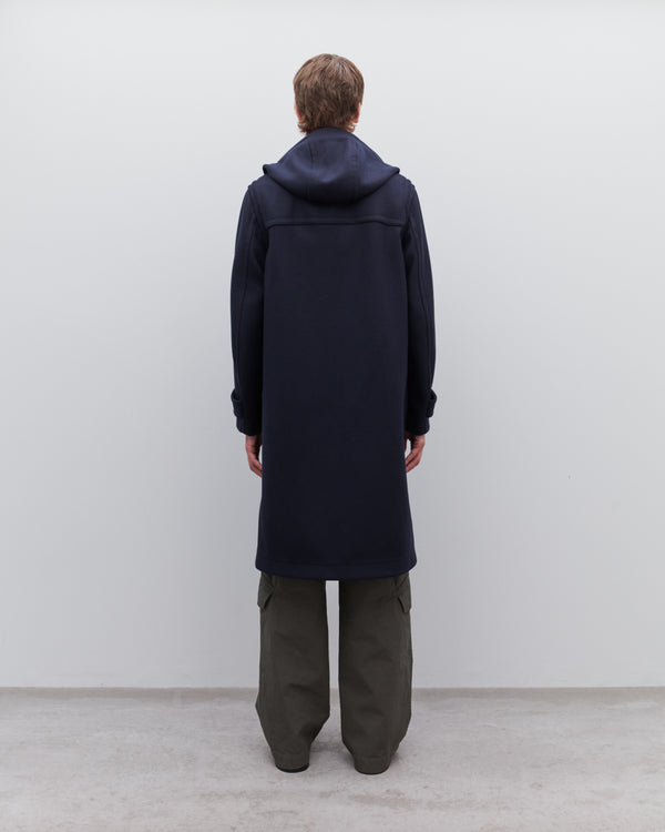 Dries Van Noten - Men’s Hooded Wool Coat - (Navy)