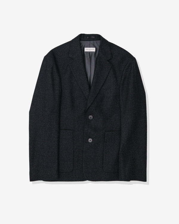 Dries Van Noten - Men's Wool Boxy Blazer - (Anthracite)