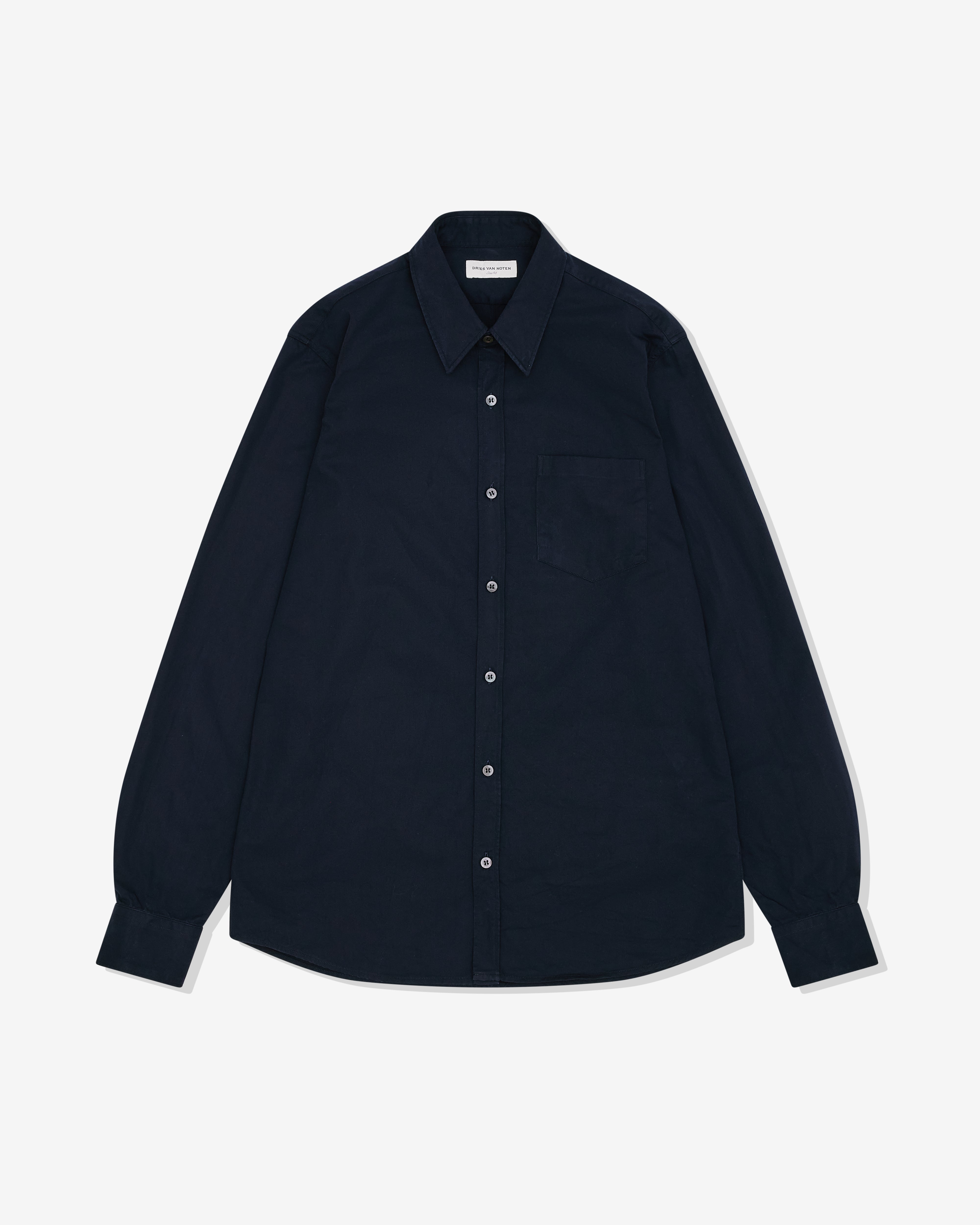 Dries Van Noten - Men's Patch Pocket Shirt - (Navy)