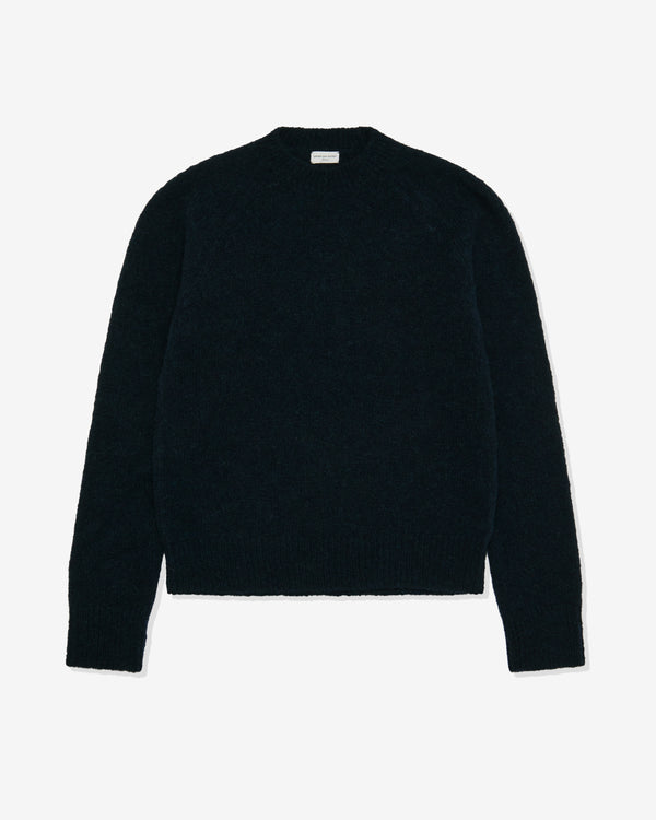 Dries Van Noten - Men's Mock Neck Sweater - (Navy)