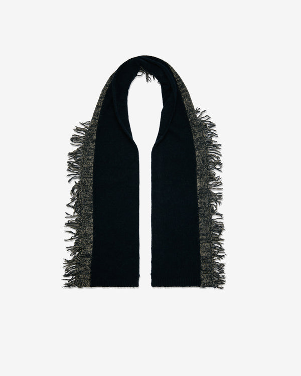 Dries Van Noten - Men's Fringed Scarf - (Navy)