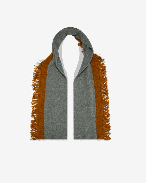 Dries Van Noten - Men's Fringed Scarf - (Mid Grey)