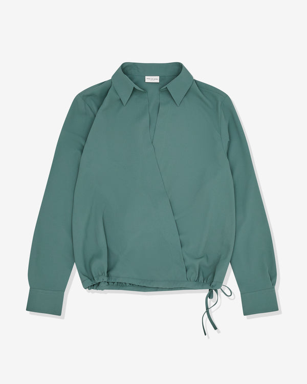 Dries Van Noten - Women's Wrap Shirt - (Blue)