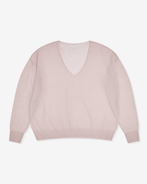 Dries Van Noten - Women's V-Neck Sweater - (Blush)