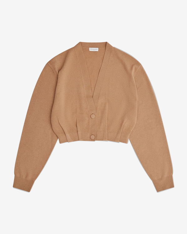 Dries Van Noten - Women's Cropped Cardigan - (Camel)