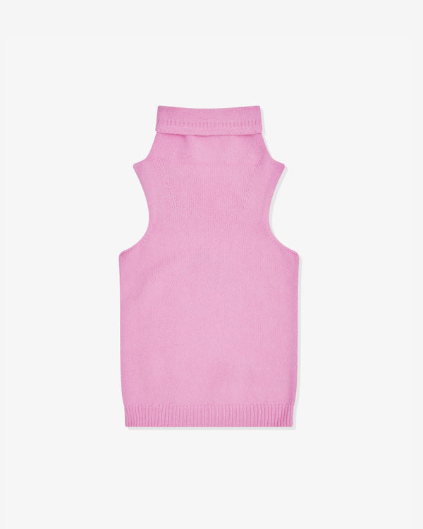 Dries Van Noten - Women's Funnel Neck Sleeveless Top - (Pink)