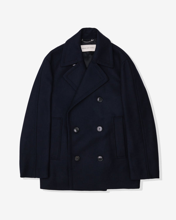 Dries Van Noten - Men's Pea Coat - (Navy)