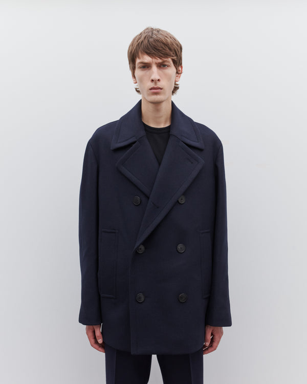 Dries Van Noten - Men’s Pea Coat - (Navy)