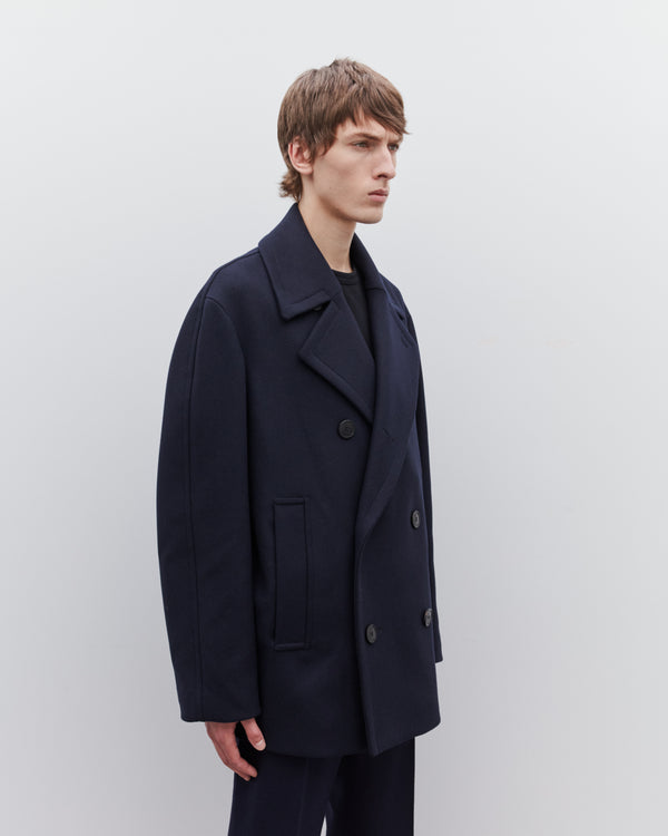 Dries Van Noten - Men’s Pea Coat - (Navy)