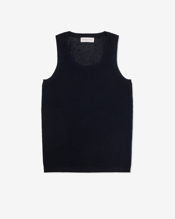 Dries Van Noten - Men's Loose Mesh Vest - (Navy)