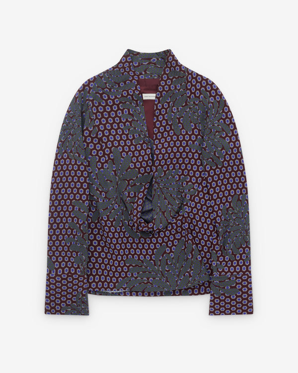 Dries Van Noten - Women’s Collarless Shirt - (Multi)