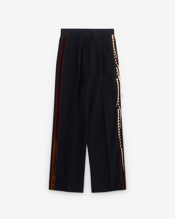 Dries Van Noten - Women’s Pleated Trousers - (Navy)