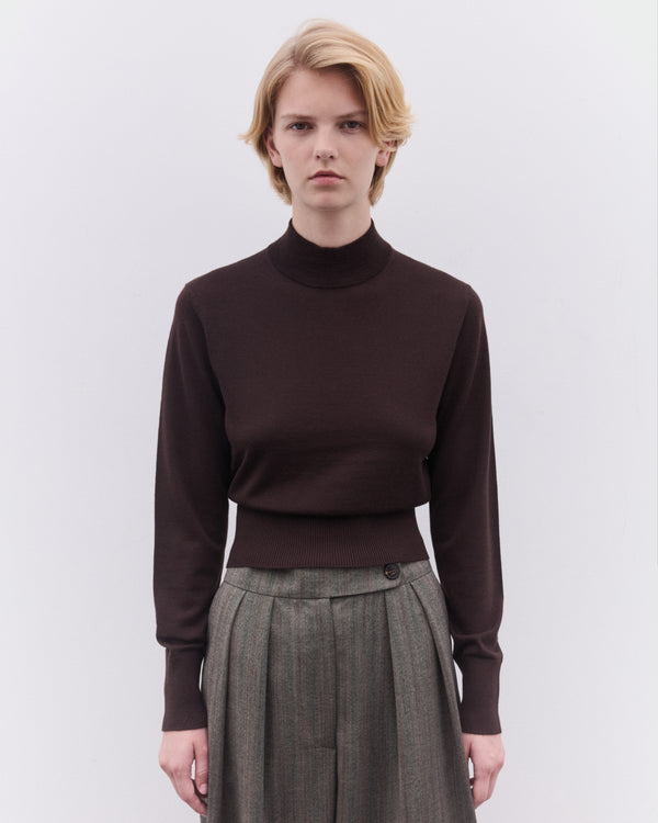 Dries Van Noten - Women’s Merino Wool Sweater - (Dark Brown)