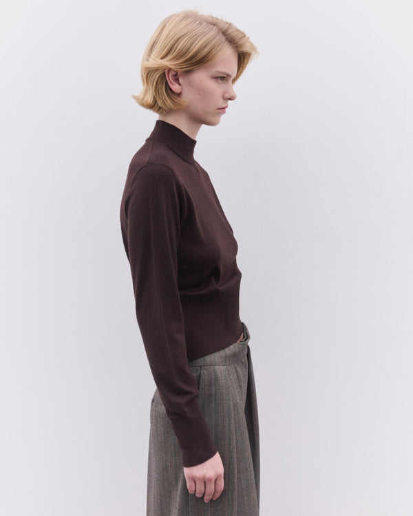 Dries Van Noten - Women’s Merino Wool Sweater - (Dark Brown)